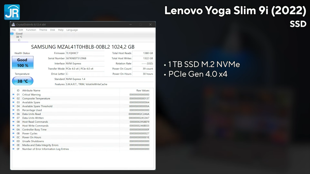 Lenovo Yoga Slim 9i 14IAP7 8