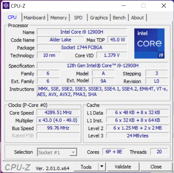 Review ASUS ROG Strix SCAR 15 G533Z: Laptop Gaming Kencang dengan Core i9 12th Gen 3 cpuz