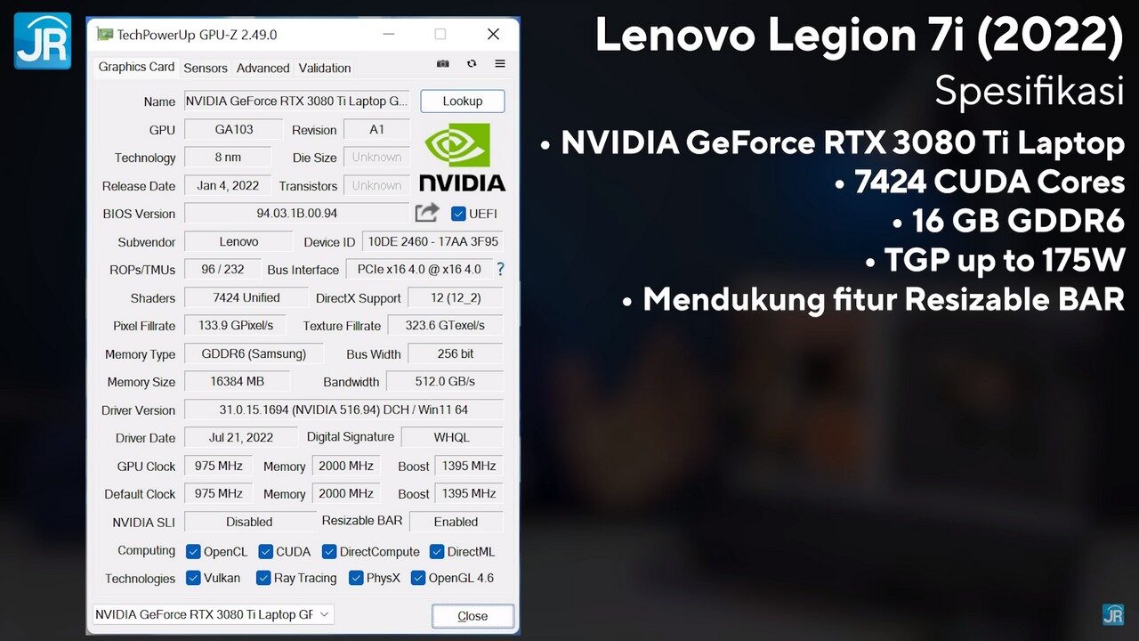 Review Lenovo Legion 7i (2022): Laptop MONSTER Lenovo yang Tetap Tipis 6  review Lenovo Legion 7i 2022