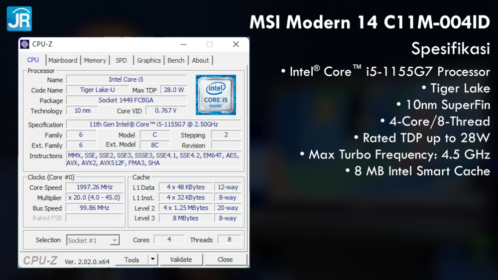 MSI Modern 14 C11M 004ID 4