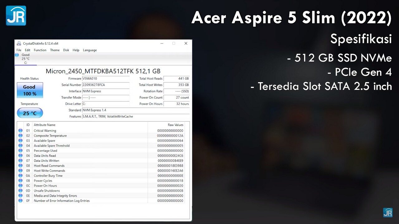 Review Acer Aspire 5 Slim 2022 8