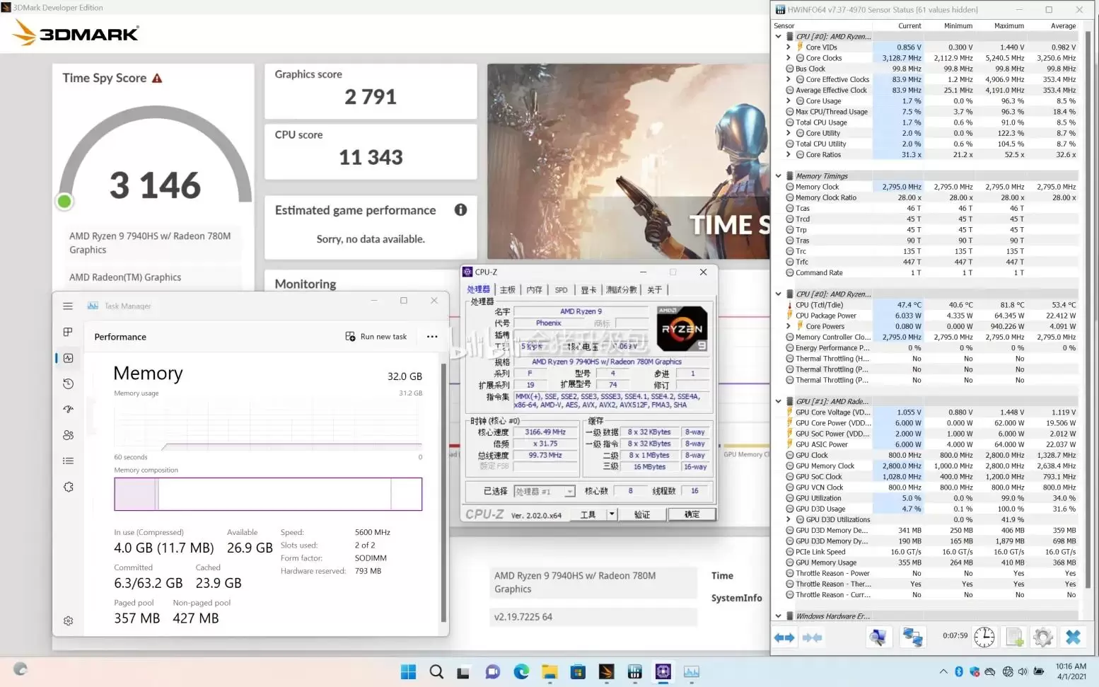 Segini Skor Benchmark AMD Radeon 780M RDNA3 di Ryzen 9 7940HS • Jagat Review