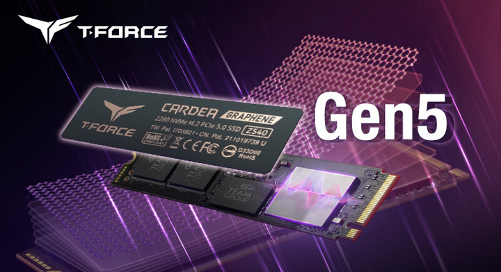 Team Group Umumkan SSD Super Kencang, Capai 12.000 MB/s: T-Force Cardea Z540 8 SSD Team Group PCIe 5.0
