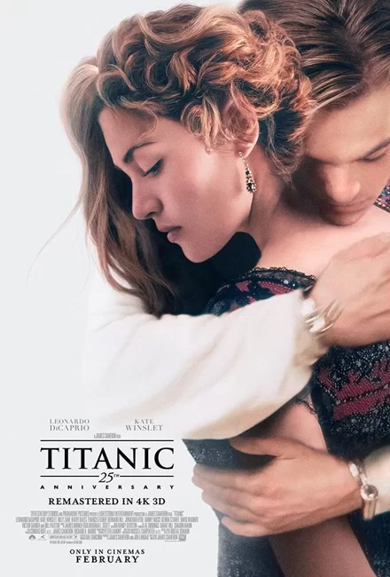 Direct Release: “Titanic” Kembali Menghiasi Layar Lebar dengan Versi Remaster Mulai Hari Ini Rayakan Valentine dengan Kisah Cinta Legendaris Jake dan Rose 1 Titanic Poster