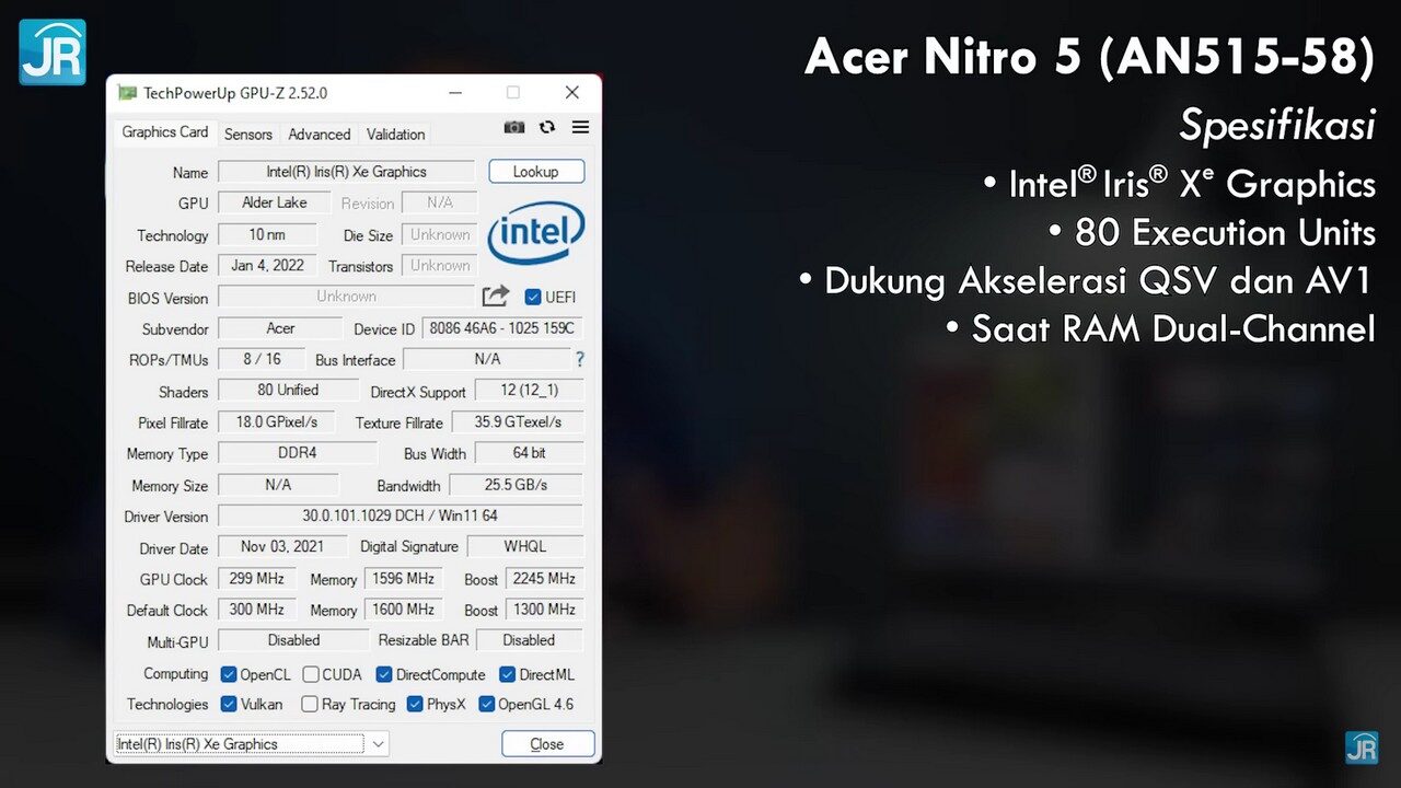 Review Acer Nitro 5 (AN515-58)