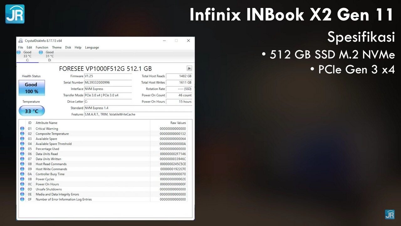 Review Infinix INBook X2 Gen 11