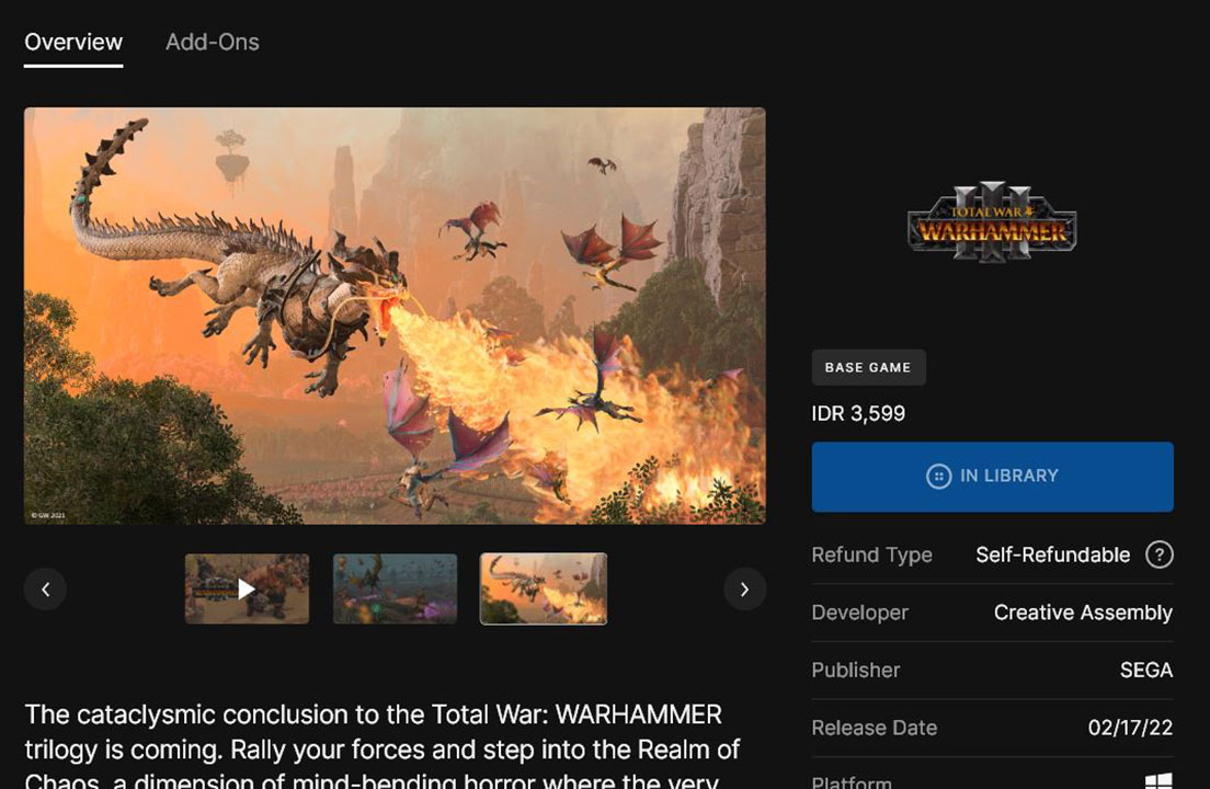 Total War: Warhammer III Cuma 3.500 Rupiah di EGS! 14 668114ed2ee668383977e1c67771dbdc