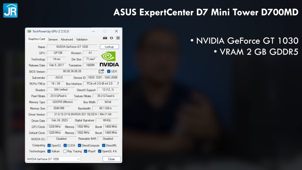 ASUS ExpertCenter D7 Mini Tower D700MD 13