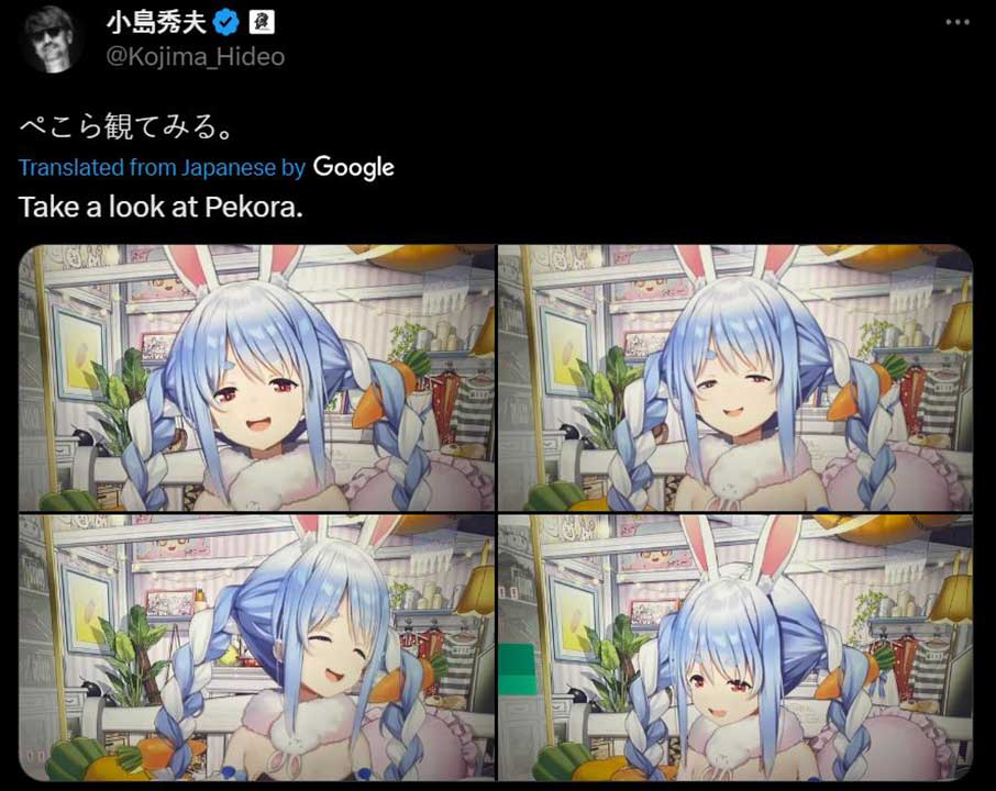 Hideo Kojima Jatuh ke Dalam “Lubang Hitam” Virtual Youtuber 18 41a6b16d52f3cda9c81d81e116b430d5