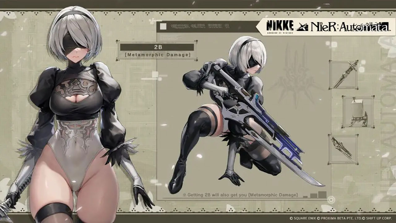2B dan A2 NieR Automata Tampil T H I C C di Kolaborasi NIKKE! 16 5d03501760f8d351db0dedab5d541e32