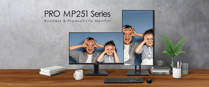 MSI PRO MP251 Series yang dilengkapi dengan ErgoEyes pertama di dunia.