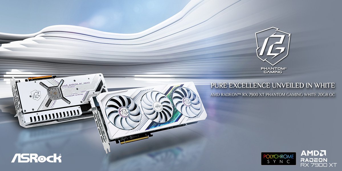 ASRock perkenalkan Radeon RX 7900 XT Phantom Gaming White 20GB OC