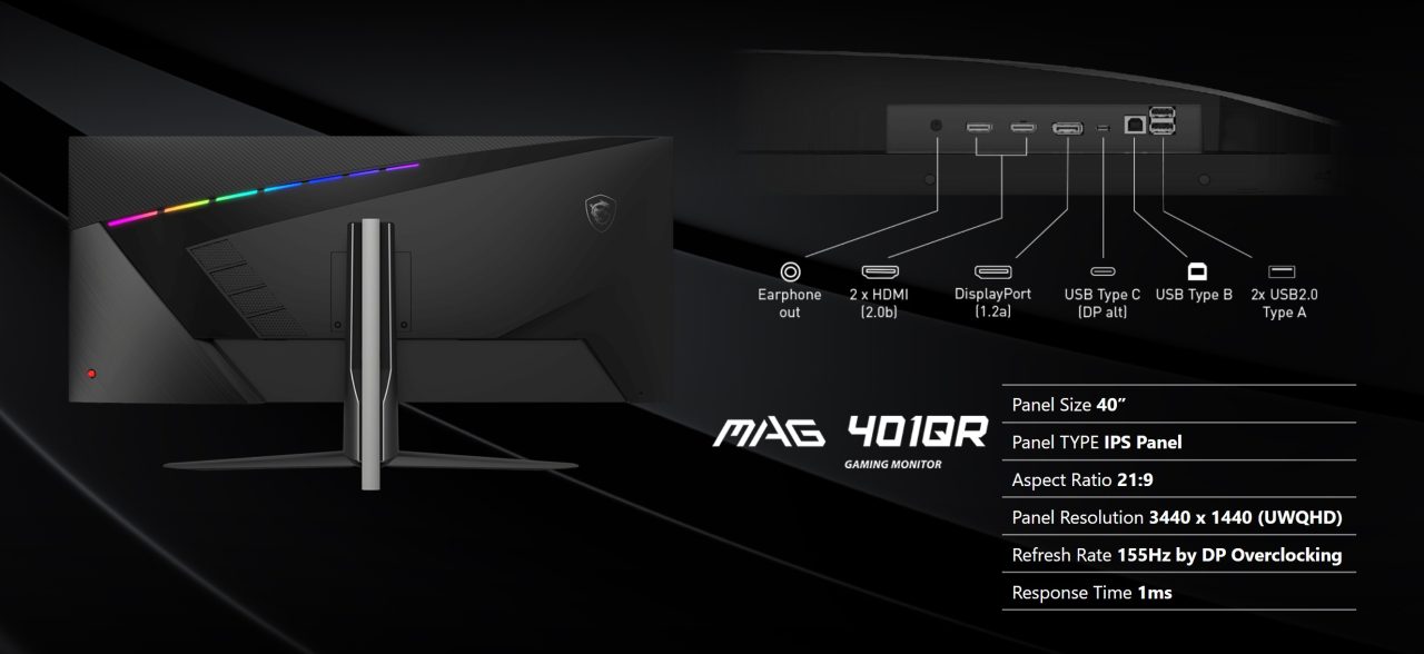 MOnitor gaming MSI MAG401QR