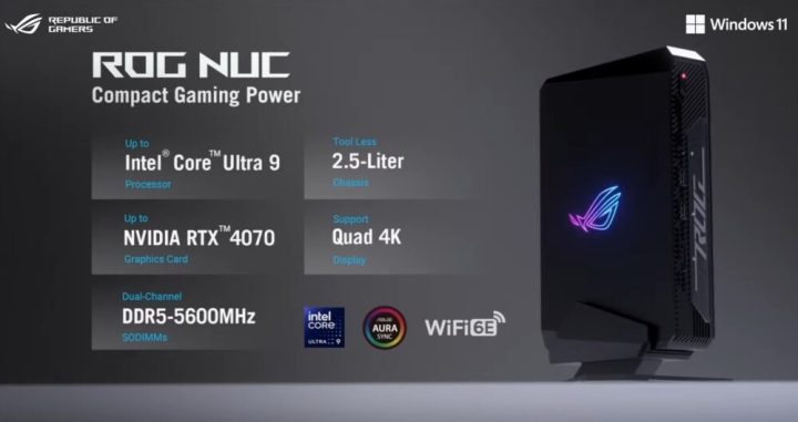 ASUS Umumkan ROG NUC di CES 2024 3 ASUS ROG NUC