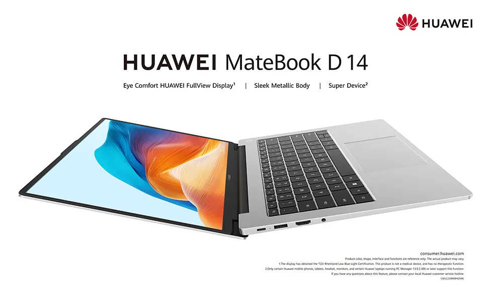 Huawei Hadirkan MateBook D14 Baru dengan Intel Core i3-1215U
