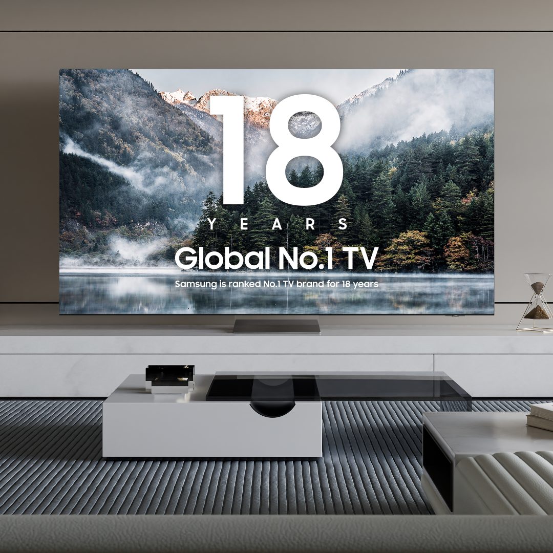 Samsung jadi pimpinan di pasar TV global selama 18 tahun berturut-turut