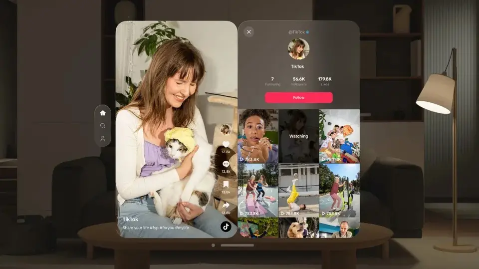 TikTok Sudah Hadir di Vision Pro 27 TikTok apple vision Pro