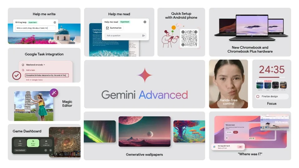 Google Chromebook Plus fitur-fitur AI