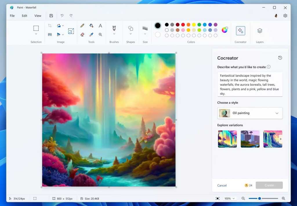 Microsoft paint image creator