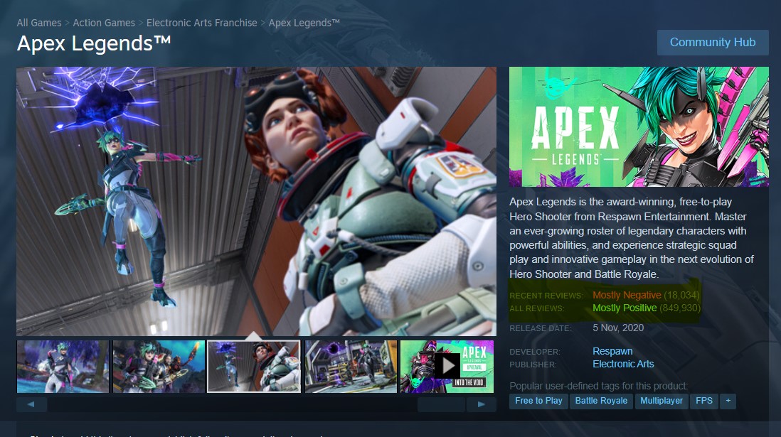 Masalah Battle Pass, Apex Legends Diserang Review Bomb di Steam 3 8bb178576e61357f01f4930bbe92d127