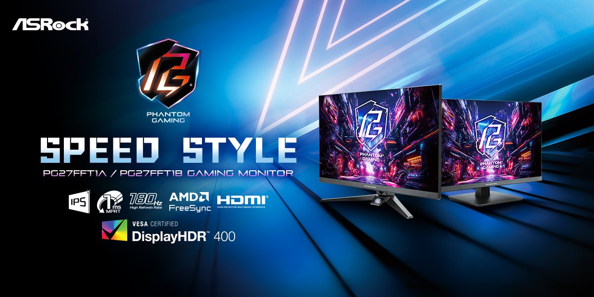 ASRock Phantom Gaming PG27FFT1A dan PG27FFT1B