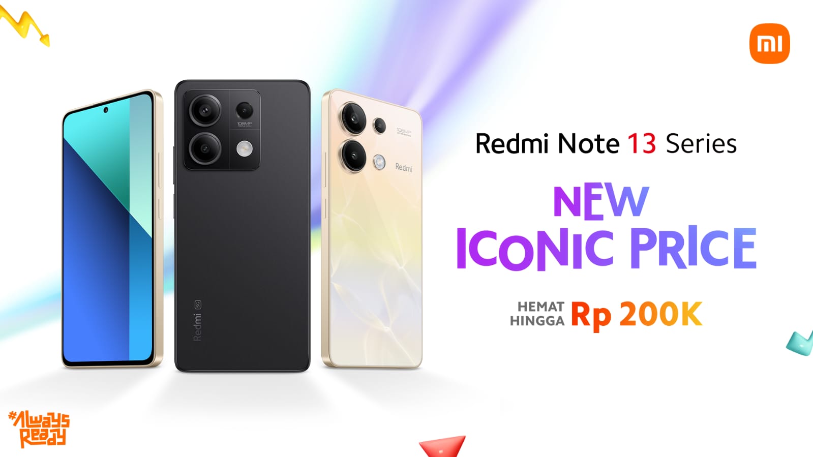 Redmi Note 13 Series New Iconic Price yang Hemat Hingga Rp 200 ribu