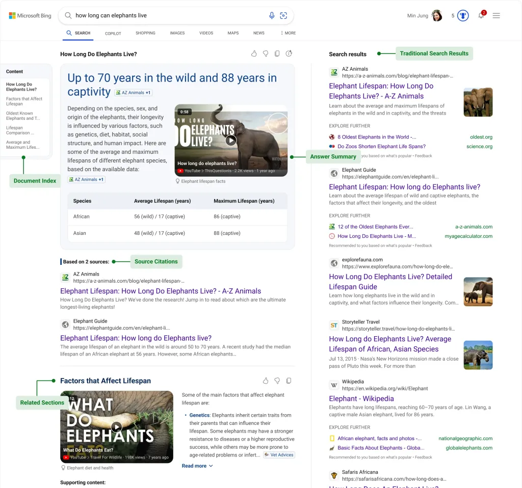 bing generative search