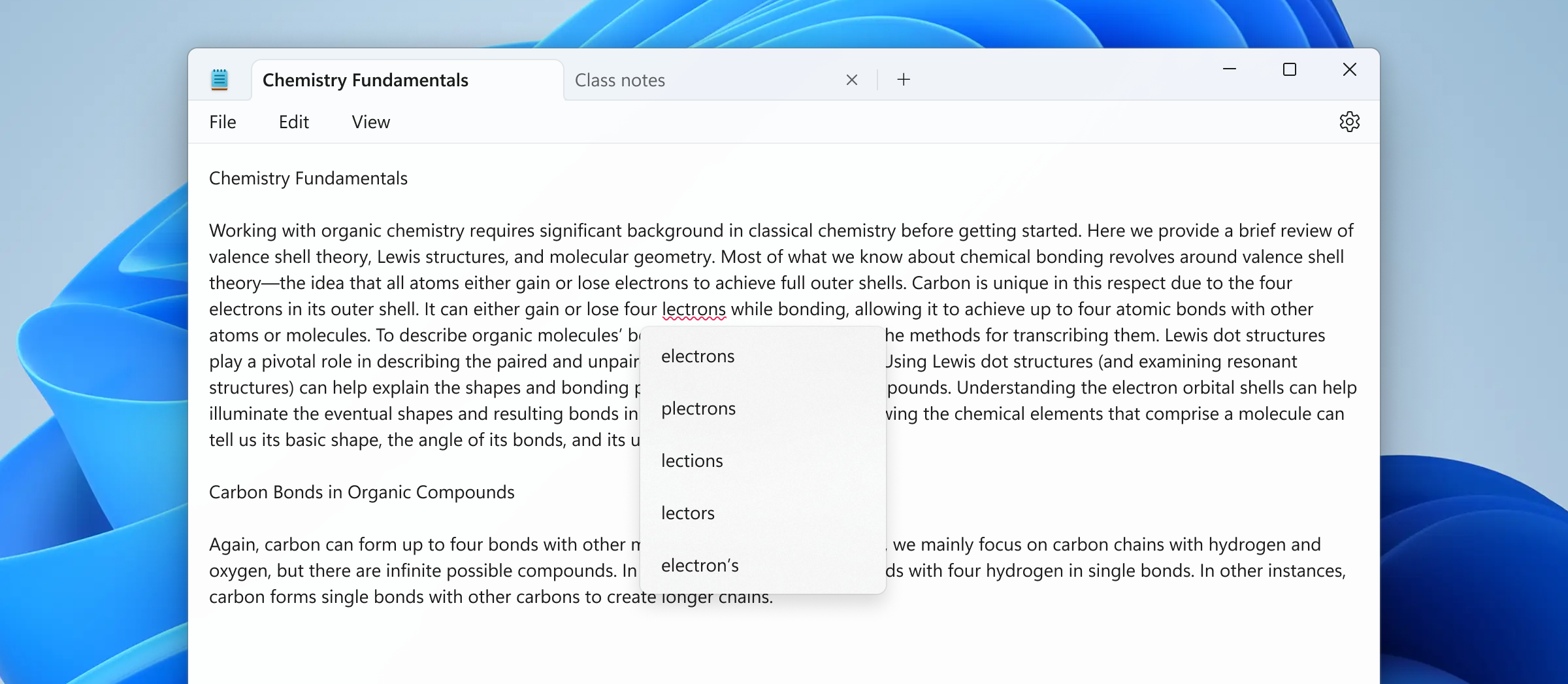spellcheck notepad windows 11