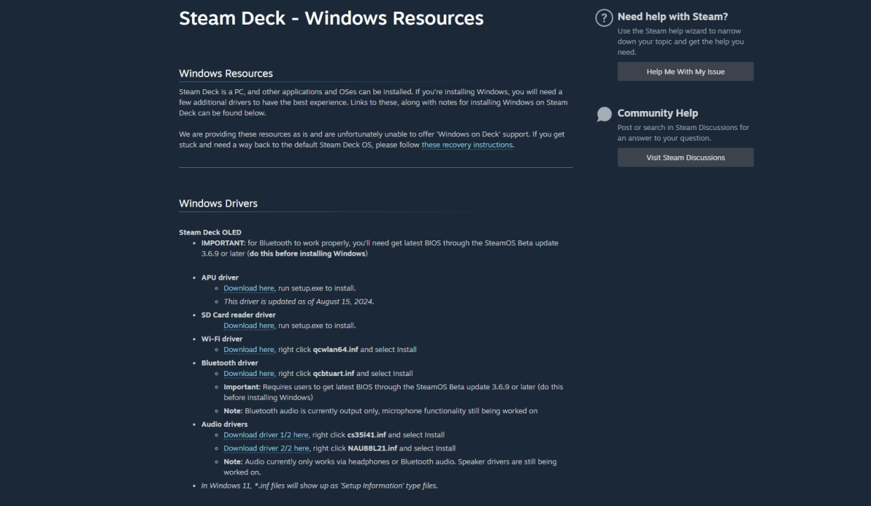 Steam Deck Windows OS