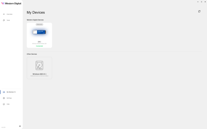 Software Western Digital Dashboard dari WD Blue SN580 NVMe SSD