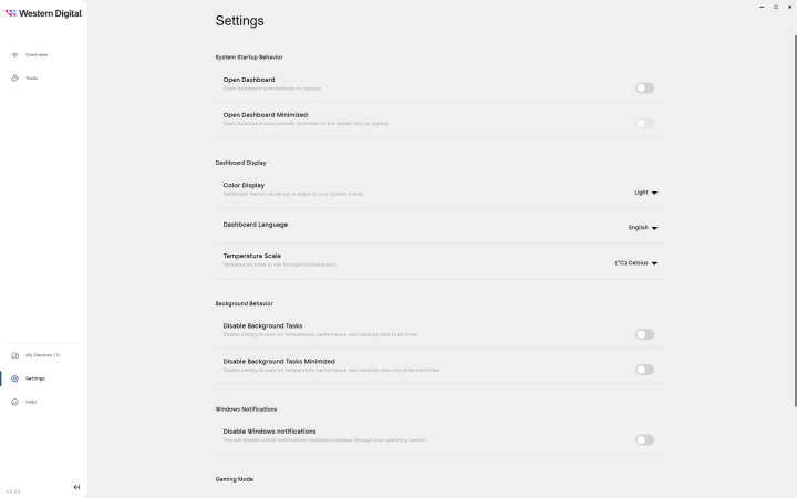 Software Western Digital Dashboard dari WD Blue SN580 NVMe SSD