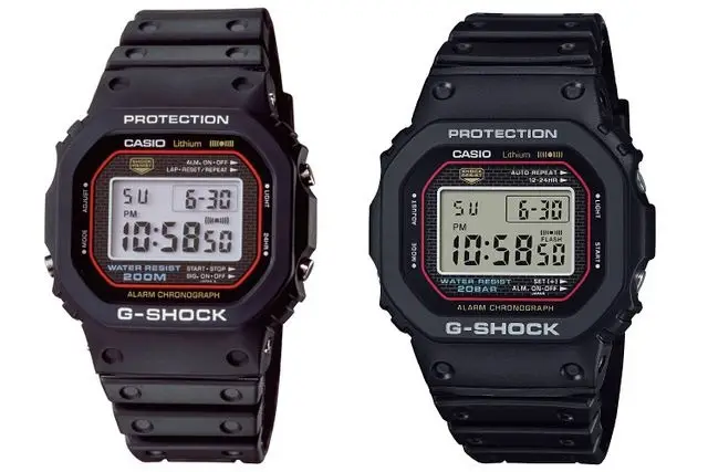 Casio G-Shock DW 5000C x G-Shock DW 5000R