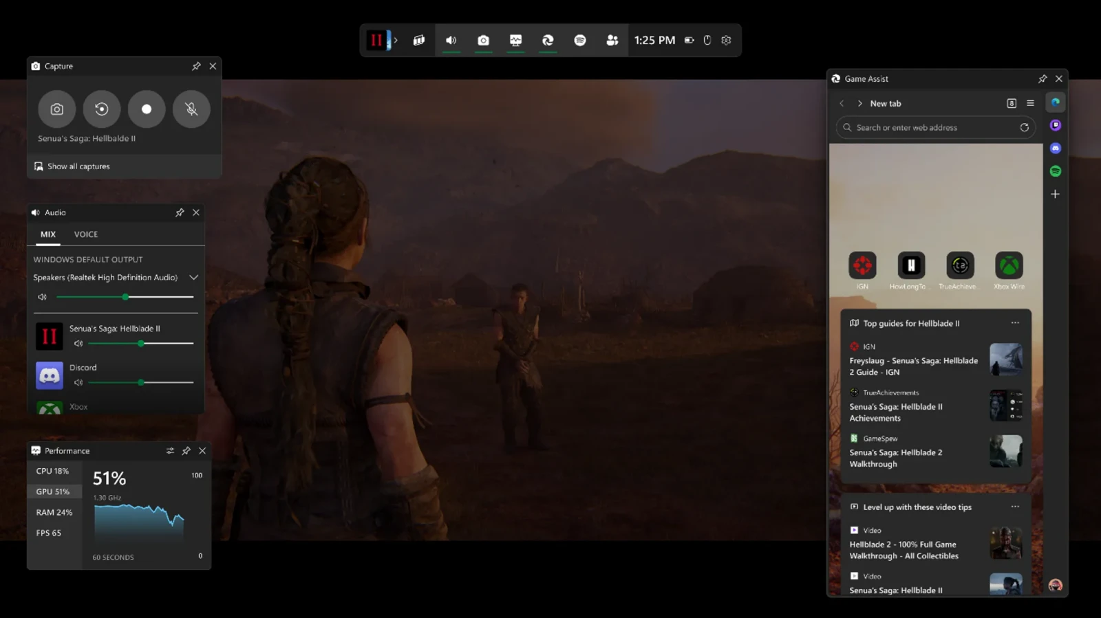 Microsoft_edge Game_Assist_overlay