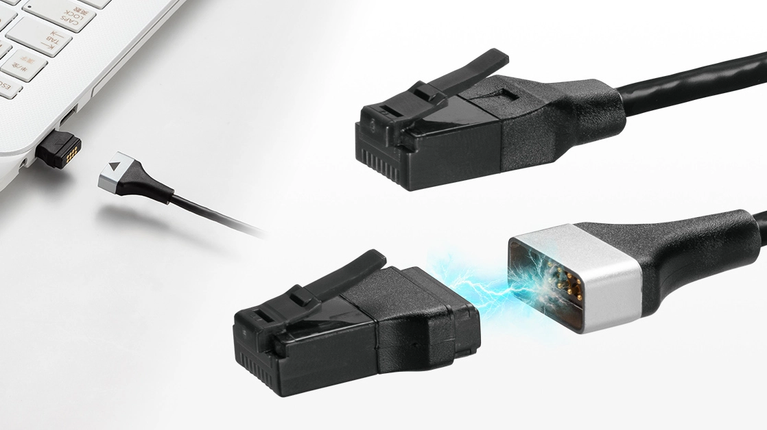 Kabel Ethernet RJ45 Magnetik ala MagSafe, Aman Jika Tak Sengaja Tertarik 1 kabel ethernet rj45 magnetik