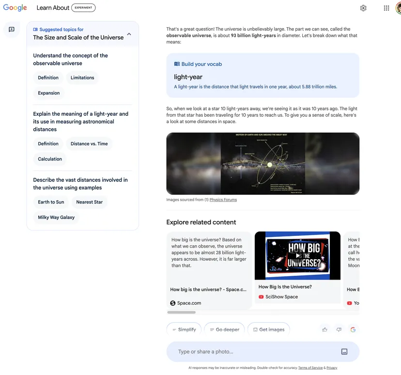 Google Luncurkan Chatbot AI Khusus Buat Belajar “Learn About” 3 learn about