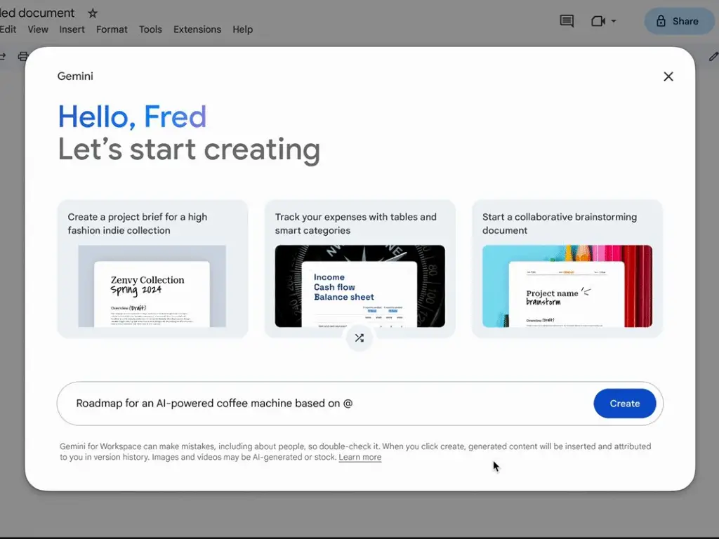 Google Docs Dapatkan Fitur AI Google Docs Gemini 1