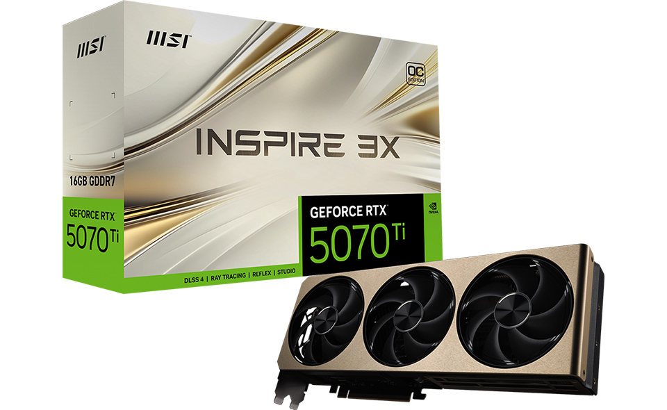 MSI Umumkan Line-Up GPU NVIDIA RTX 5070 Ti Series 5 MSI RTX 5070 Ti Inspire