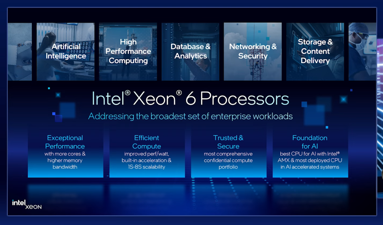 Intel Xeon 6 Resmi Meluncur, Tawarkan Peningkatan Besar di AI dan Jaringan 1 Intel Xeon 6