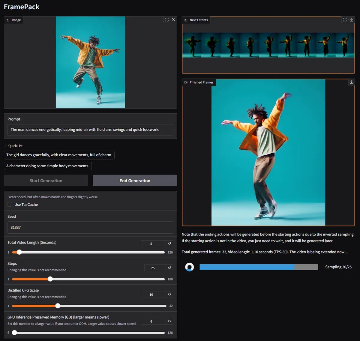 FramePack Video AI