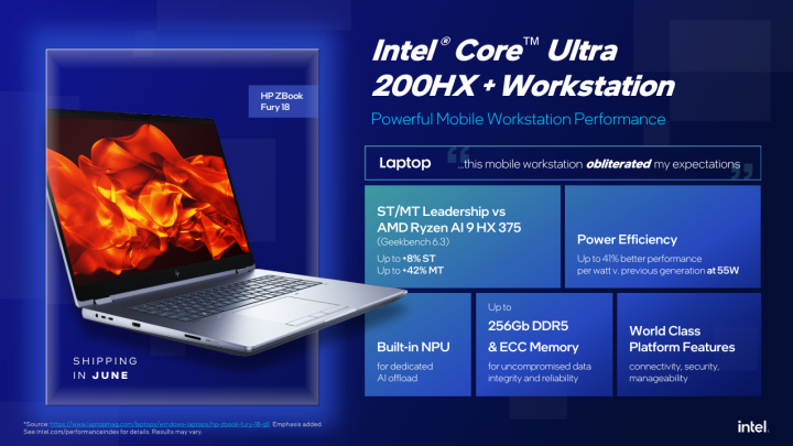 Core Ultra 200 Workstation Laptop