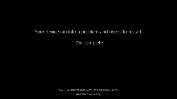 BSOD Baru (Black Sceen of Death)