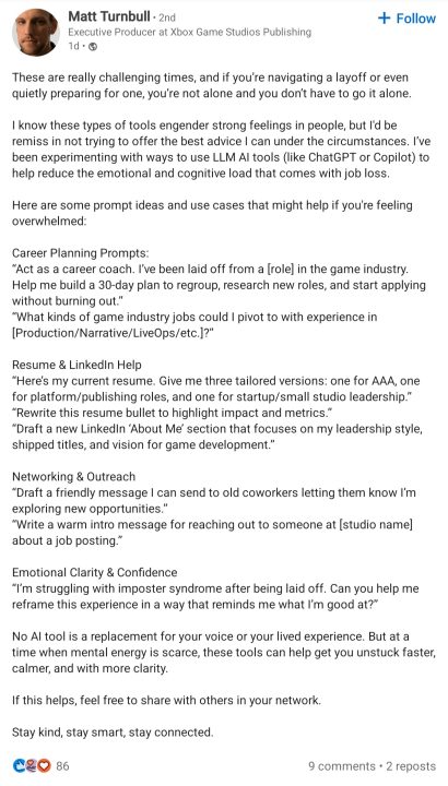 Postingan Matt Turnbull