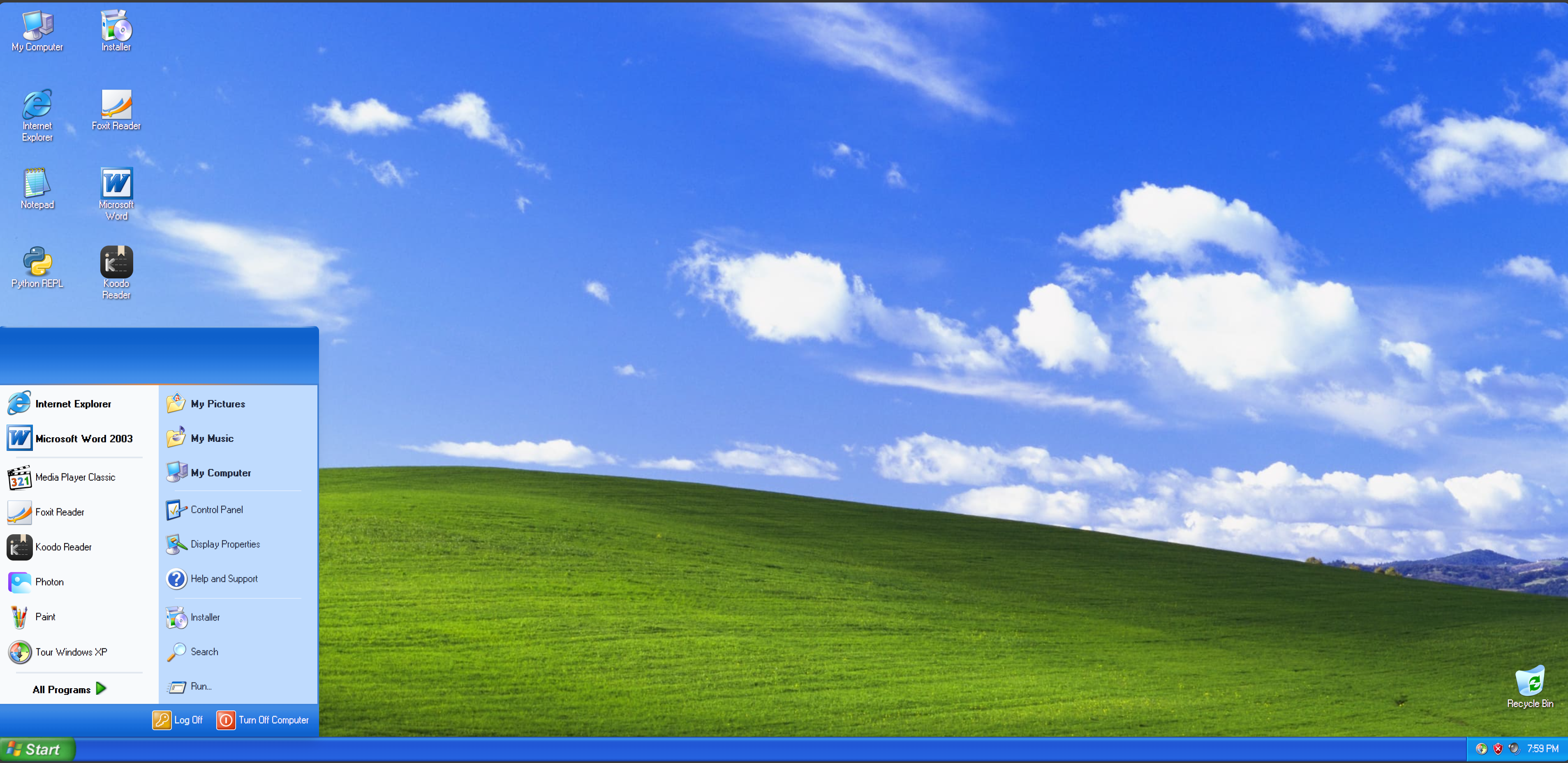 Simulasi Windows XP