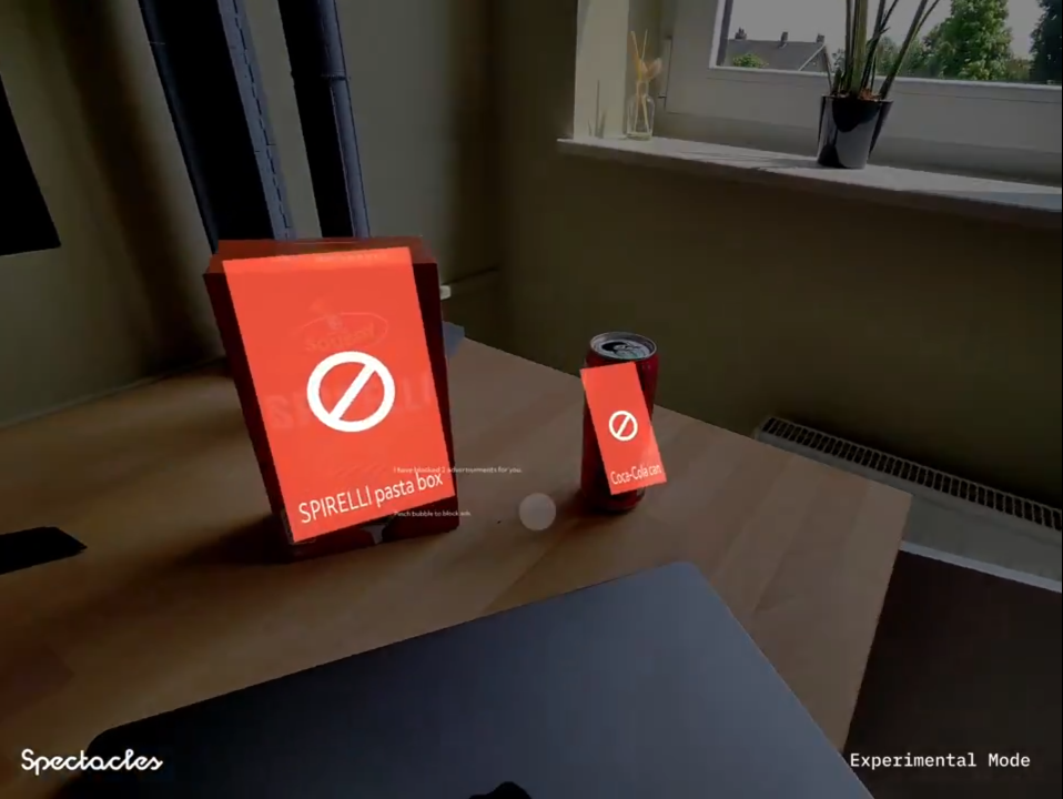Spectacles AR Ads Blocker Aplikasi kacamata AR
