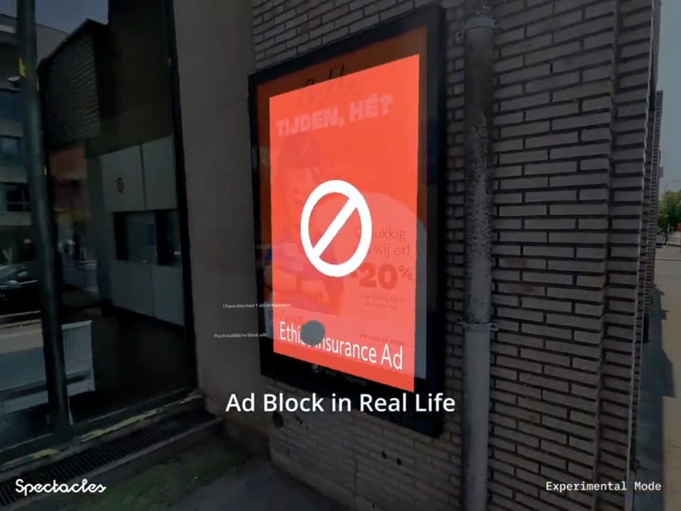 Spectacles AR Ads Blocker 2