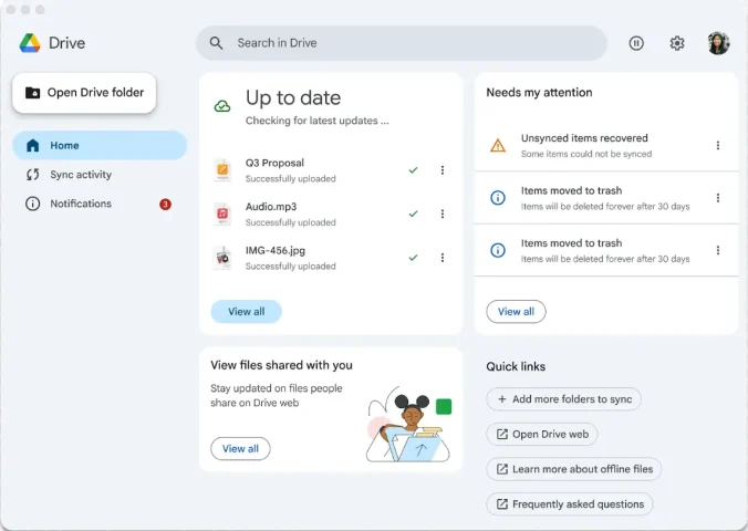 google drive desktop baru
