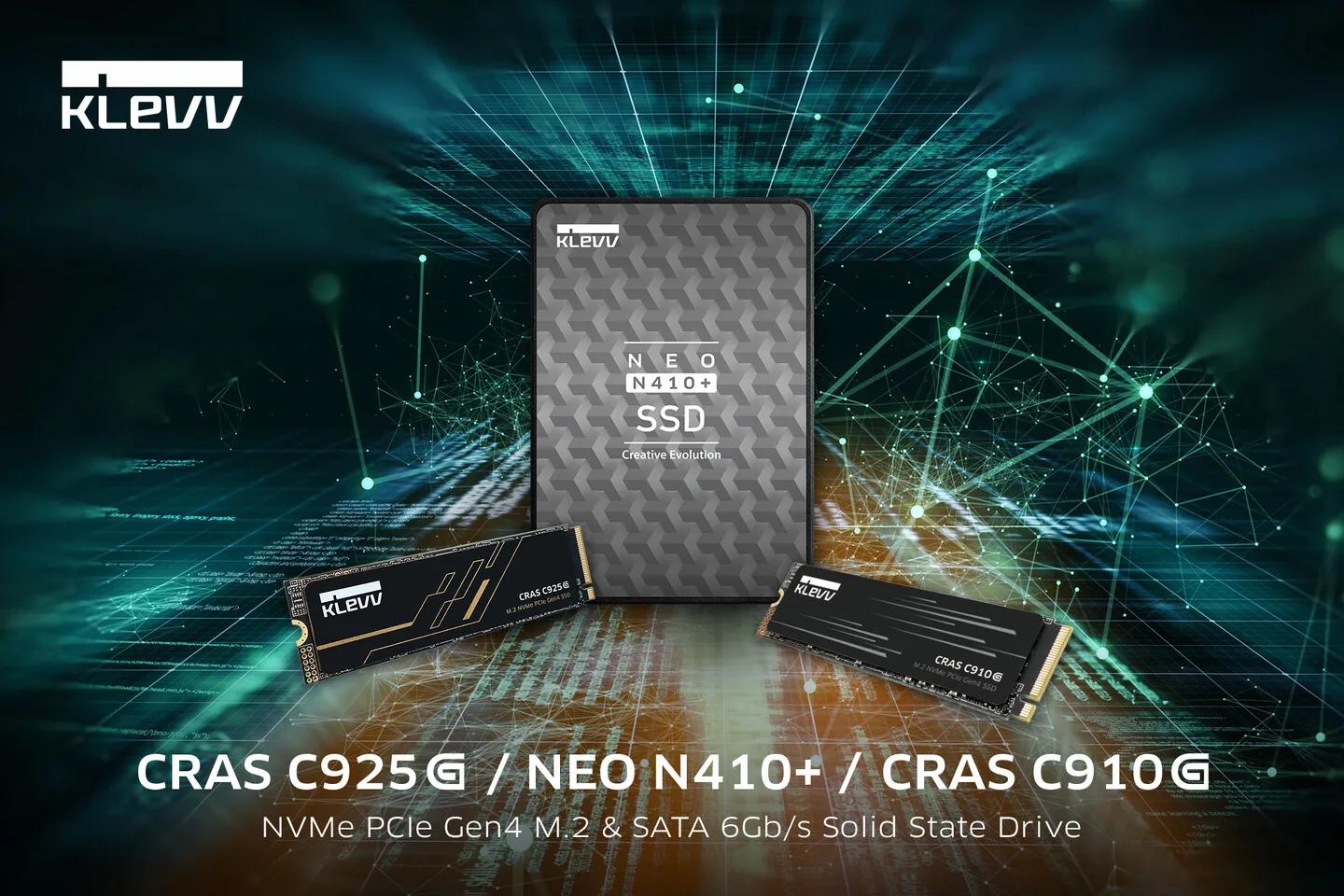 KLEVV Rilis Jajaran SSD Terbarunya: CRAS X925G, CRAS C910G, NEO N410+