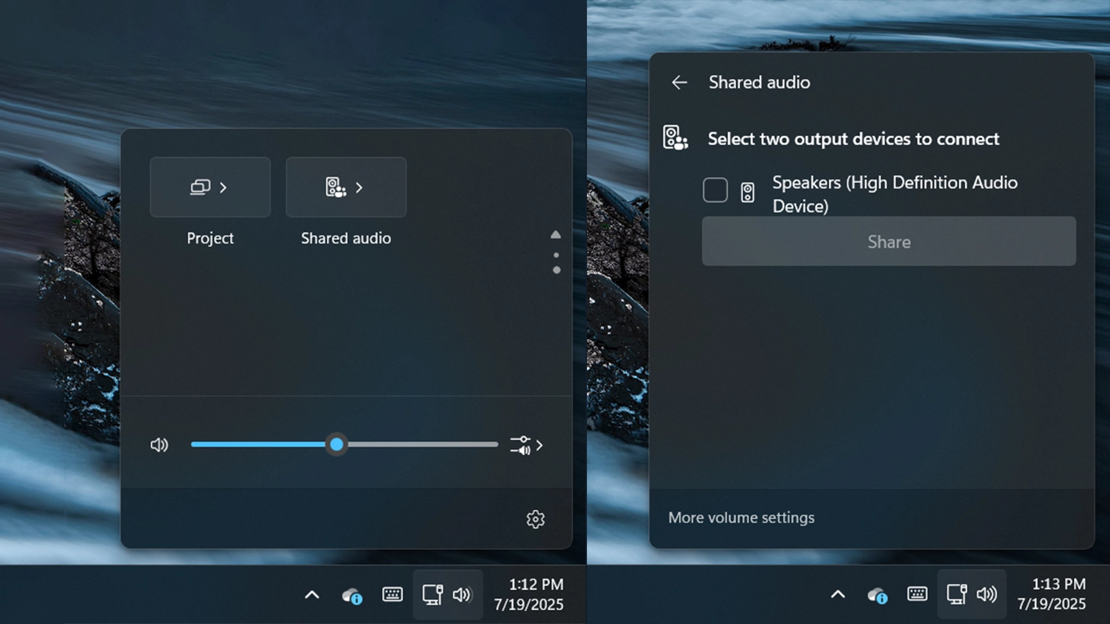 windows 11 shared audio