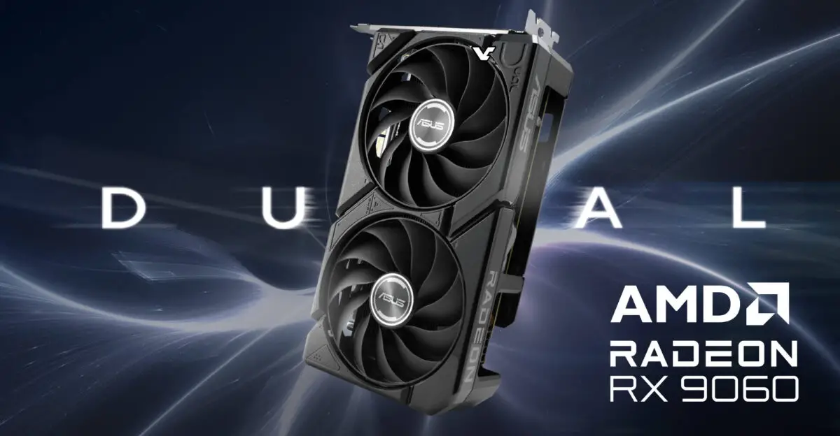 ASUS Dual Radeon RX 9060 Debut, Bawa Clock Speed Sampai 3 GHz