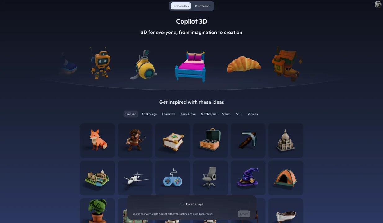 Cara pakai Copilot 3D